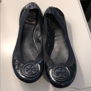 Tory Burch navy flats
